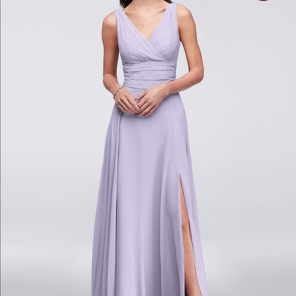 David’s Bridal Bridesmaid Dress in Iris
